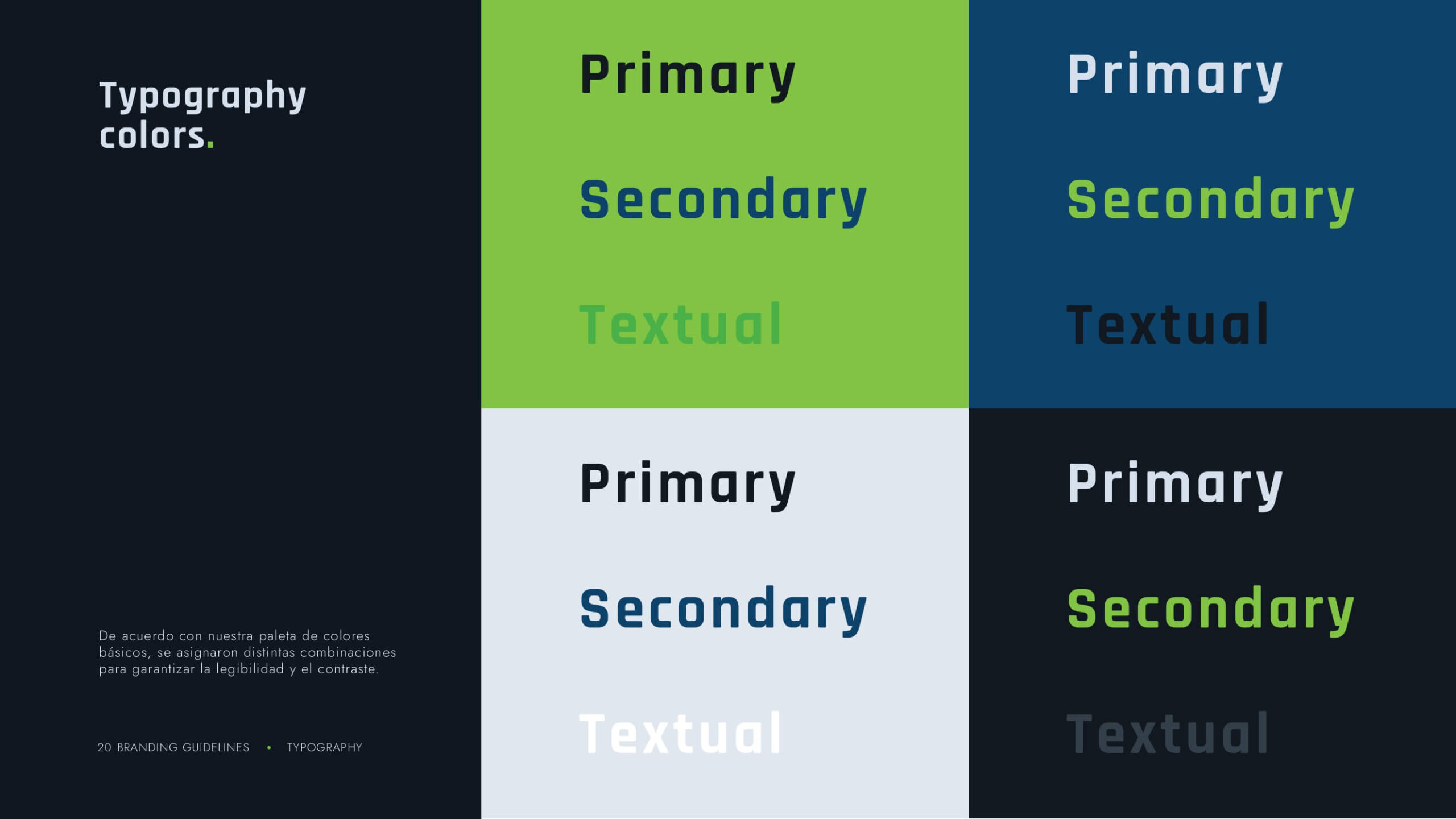 Typography Secondary Colors